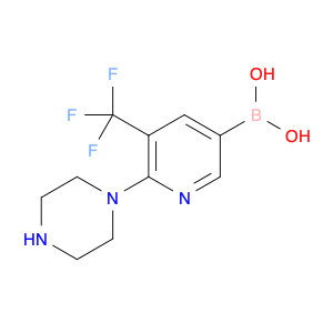 1609451-12-8 (6-(Piperazin-1-yl)-5-(trifluoromethyl)pyridin-3-yl)boronic acid