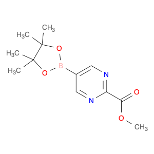 2-Pyrimidinecarboxylic acid, 5-(4,4,5,5-tetramethyl-1,3,2-dioxaborolan-2-yl)-, methyl ester