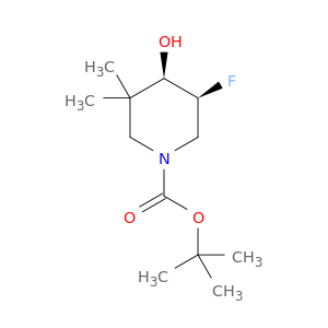 1612176-00-7 1-Piperidinecarboxylic acid, 5-fluoro-4-hydroxy-3,3-dimethyl-, 1,1-dimethylethyl ester, (4R,5S)-rel-