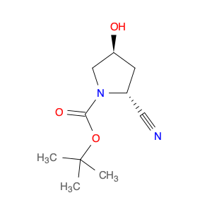 1-Pyrrolidinecarboxylic acid, 2-cyano-4-hydroxy-, 1,1-dimethylethyl ester, (2R,4S)-