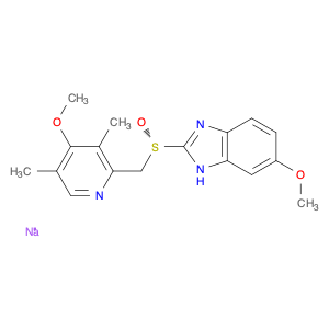 161796-78-7 1H-Benzimidazole, 6-methoxy-2-[(S)-[(4-methoxy-3,5-dimethyl-2-pyridinyl)methyl]sulfinyl]-, sodium salt (1:1)