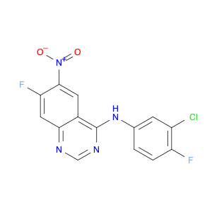 4-Quinazolinamine, N-(3-chloro-4-fluorophenyl)-7-fluoro-6-nitro-