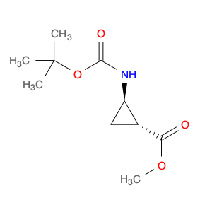 Cyclopropanecarboxylic acid, 2-[[(1,1-dimethylethoxy)carbonyl]amino]-, methyl ester, (1R,2R)-rel-