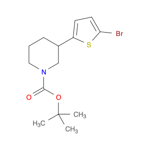 1-Piperidinecarboxylic acid, 3-(5-bromo-2-thienyl)-, 1,1-dimethylethyl ester