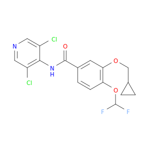 162401-32-3 Benzamide, 3-(cyclopropylmethoxy)-N-(3,5-dichloro-4-pyridinyl)-4-(difluoromethoxy)-