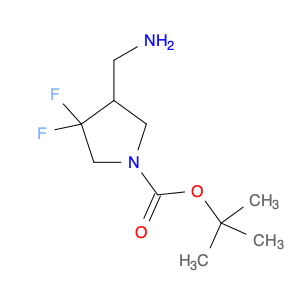 1-Pyrrolidinecarboxylic acid, 4-(aminomethyl)-3,3-difluoro-, 1,1-dimethylethyl ester