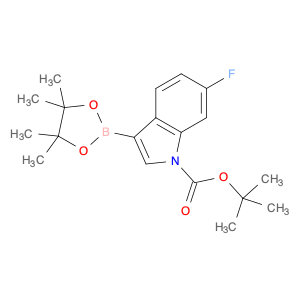 1627721-59-8 tert-butyl 6-fluoro-3-(4,4,5,5-tetramethyl-1,3,2-dioxaborolan-2-yl)-1H-indole-1-carboxylate