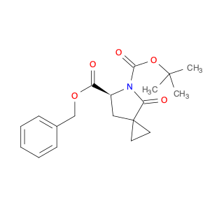 5-Azaspiro[2.4]heptane-5,6-dicarboxylic acid, 4-oxo-, 5-(1,1-dimethylethyl) 6-(phenylmethyl) ester, (6S)-