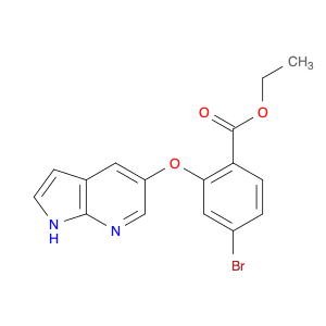 1630101-74-4 Benzoic acid, 4-bromo-2-(1H-pyrrolo[2,3-b]pyridin-5-yloxy)-, ethyl ester