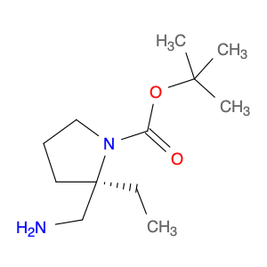 1630815-53-0 1-Pyrrolidinecarboxylic acid, 2-(aminomethyl)-2-ethyl-, 1,1-dimethylethyl ester, (2R)-