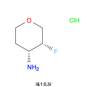 2H-Pyran-4-amine, 3-fluorotetrahydro-, hydrochloride (1:1), (3R,4R)-rel-