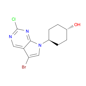 1630906-40-9 Cyclohexanol, 4-(5-bromo-2-chloro-7H-pyrrolo[2,3-d]pyrimidin-7-yl)-, trans-