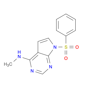 7H-Pyrrolo[2,3-d]pyrimidin-4-amine, N-methyl-7-(phenylsulfonyl)-