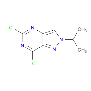 2H-Pyrazolo[4,3-d]pyrimidine, 5,7-dichloro-2-(1-methylethyl)-