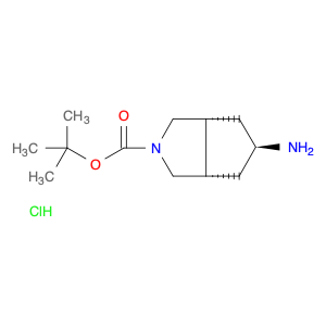 Cyclopenta[c]pyrrole-2(1H)-carboxylic acid, 5-aminohexahydro-, 1,1-dimethylethyl ester, hydrochloride (1:1), (3aα,5α,6aα)-