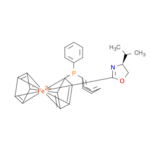 163169-29-7 Ferrocene, 1-[(4S)-4,5-dihydro-4-(1-methylethyl)-2-oxazolyl]-2-(diphenylphosphino)-, (2S)-