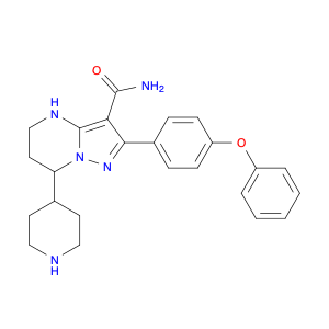 1633350-04-5 2-(4-phenoxyphenyl)-7-(4-piperidyl)-4,5,6,7-tetrahydropyrazolo[1,5-a]pyrimidine-3-carboxamide