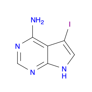 7H-Pyrrolo[2,3-d]pyrimidin-4-amine, 5-iodo-