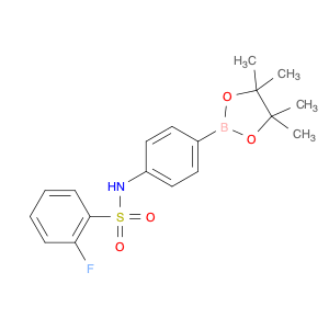 2-fluoro-N-[4-(4,4,5,5-tetramethyl-1,3,2-dioxaborolan-2-yl)phenyl]Benzenesulfonamide