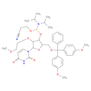 163759-97-5 (2R,3R,4R,5R)-2-((BIS(4-METHOXYPHENYL)(PHENYL)METHOXY)METHYL)-5-(2,4-DIOXO-3,4-DIHYDROPYRIMIDIN-1(2H)-YL)-4-(2-METHOXYETHOXY)TETRAHYDROFURAN-3-YL 2-CYANOETHYL DIISOPROPYLPHOSPHORAMIDITE