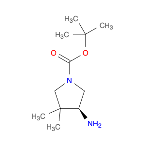 1-Pyrrolidinecarboxylic acid, 4-amino-3,3-dimethyl-, 1,1-dimethylethyl ester, (4S)-