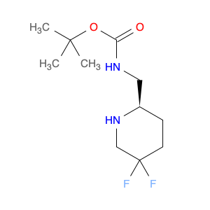 Carbamic acid, N-[[(2R)-5,5-difluoro-2-piperidinyl]methyl]-, 1,1-dimethylethyl ester