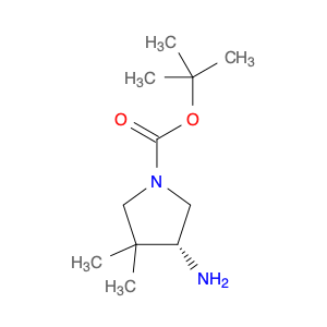 1-Pyrrolidinecarboxylic acid, 4-amino-3,3-dimethyl-, 1,1-dimethylethyl ester, (4R)-