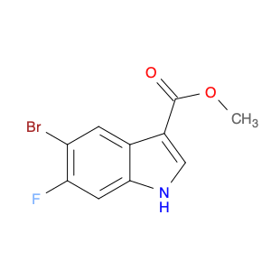 1H-Indole-3-carboxylic acid, 5-bromo-6-fluoro-, methyl ester