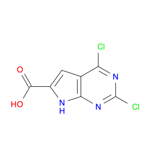 1638760-72-1 7H-Pyrrolo[2,3-d]pyrimidine-6-carboxylic acid, 2,4-dichloro-