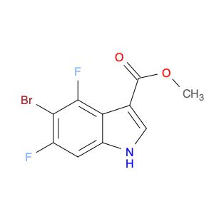 1H-Indole-3-carboxylic acid, 5-bromo-4,6-difluoro-, methyl ester