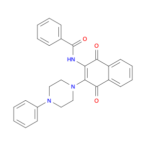 1640259-27-3 Benzamide, N-[1,4-dihydro-1,4-dioxo-3-(4-phenyl-1-piperazinyl)-2-naphthalenyl]-