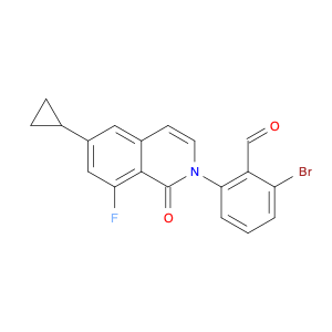 1642290-28-5 Benzaldehyde,2-bromo-6-(6-cyclopropyl-8-fluoro-1-oxo-2(1H)-isoquinolinyl)-