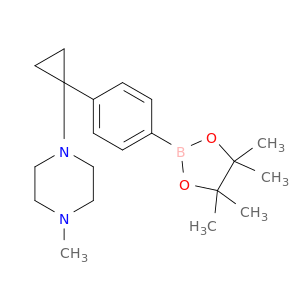 1643923-77-6 Piperazine, 1-methyl-4-[1-[4-(4,4,5,5-tetramethyl-1,3,2-dioxaborolan-2-yl)phenyl]cyclopropyl]-