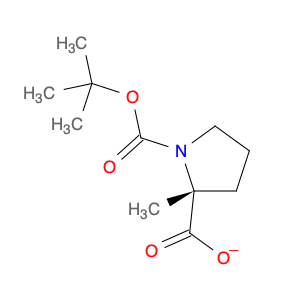 166170-15-6 1,2-Pyrrolidinedicarboxylic acid, 2-methyl-, 1-(1,1-dimethylethyl) ester, (2R)-