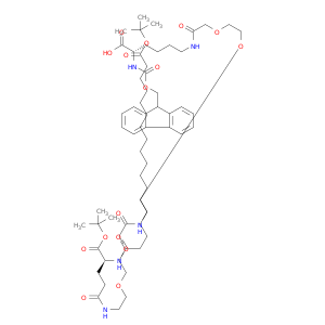 1662688-20-1 (3S,​30S)​-3-​Carboxy-​30-​[(1,​1-​dimethylethoxy)​carbonyl]​-​9,​18,​27,​32-​tetraoxo-​49-​(1,​1-​dimethylethyl) 1-​(9H-​fluoren-​9-​ylmethyl)-11,​14,​20,​23-​tetraoxa-​2,​8,​17,​26,​31-​pentaazanonatetracon​tanedioic acid ester