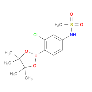 1667753-37-8 N-(3-chloro-4-(4,4,5,5-tetramethyl-1,3,2-dioxaborolan-2-yl)phenyl)methanesulfonamide