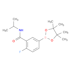 1689511-55-4 Benzamide, 2-fluoro-N-(1-methylethyl)-5-(4,4,5,5-tetramethyl-1,3,2-dioxaborolan-2-yl)-