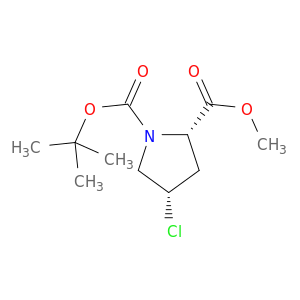 1,2-Pyrrolidinedicarboxylic acid, 4-chloro-, 1-(1,1-dimethylethyl) 2-methyl ester, (2S,4S)-