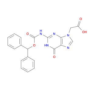 169287-79-0 (2-BENZHYDRYLOXYCARBONYLAMINO-6-OXO-1,6-DIHYDRO-PURIN-9-YL)-ACETIC ACID