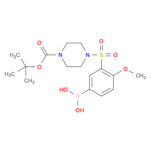 1704081-10-6 (3-((4-(tert-butoxycarbonyl)piperazin-1-yl)sulfonyl)-4-Methoxyphenyl)boronic acid