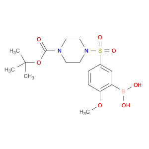 1704095-62-4 (5-((4-(tert-butoxycarbonyl)piperazin-1-yl)sulfonyl)-2-Methoxyphenyl)boronic acid