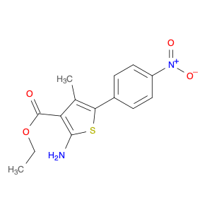 3-Thiophenecarboxylic acid, 2-amino-4-methyl-5-(4-nitrophenyl)-, ethyl ester