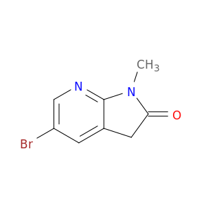 175424-31-4 2H-Pyrrolo[2,3-b]pyridin-2-one, 5-bromo-1,3-dihydro-1-methyl-