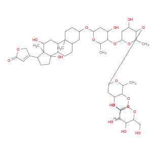 17575-22-3 Card-20(22)-enolide, 3-[(O-β-D-glucopyranosyl-(1→4)-O-3-O-acetyl-2,6-dideoxy-β-D-ribo-hexopyranosyl-(1→4)-O-2,6-dideoxy-β-D-ribo-hexopyranosyl-(1→4)-2,6-dideoxy-β-D-ribo-hexopyranosyl)oxy]-12,14-dihydroxy-, (3β,5β,12β)-