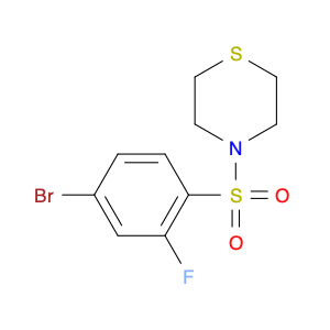 1771023-89-2 4-(4-bromo-2-fluorophenylsulfonyl)thiomorpholine