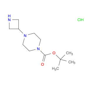 1-Piperazinecarboxylic acid, 4-(3-azetidinyl)-, 1,1-dimethylethyl ester, hydrochloride (1:1)