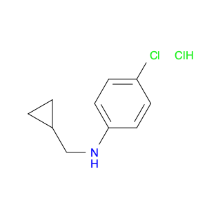 Benzenamine, 4-chloro-N-(cyclopropylmethyl)-, hydrochloride (1:1)