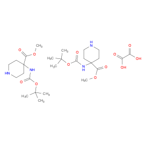 1788043-91-3 Methyl 4-((tert-butoxycarbonyl)amino)piperidine-4-carboxylate oxalate(2:1)