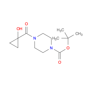 1-Piperazinecarboxylic acid, 4-[(1-hydroxycyclopropyl)carbonyl]-, 1,1-dimethylethyl ester