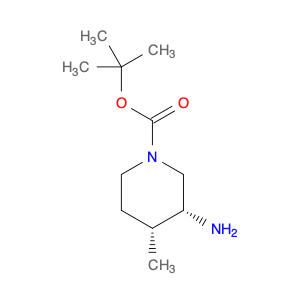 1-Piperidinecarboxylic acid, 3-amino-4-methyl-, 1,1-dimethylethyl ester, (3R,4R)-rel-